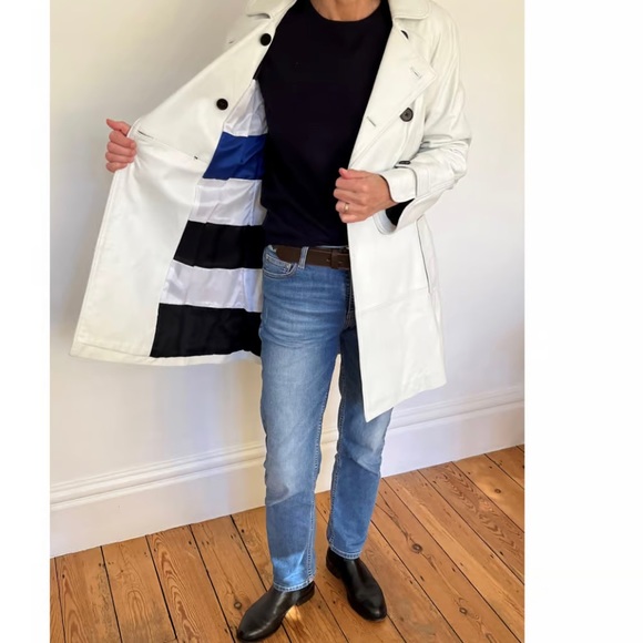Paul Smith Jackets & Blazers - Paul Smith Black Label RARE Super Soft Sheep Leather Double Breasted Trench C…